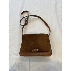Cuyana Chestnut Brown Leather Adjustable Strap Saddle Crossbody Bag Minimalist
